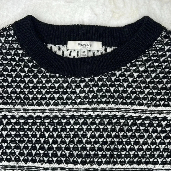 Madewell Fineprint Crewneck Pullover Sweater Size XS - Picture 3 of 8